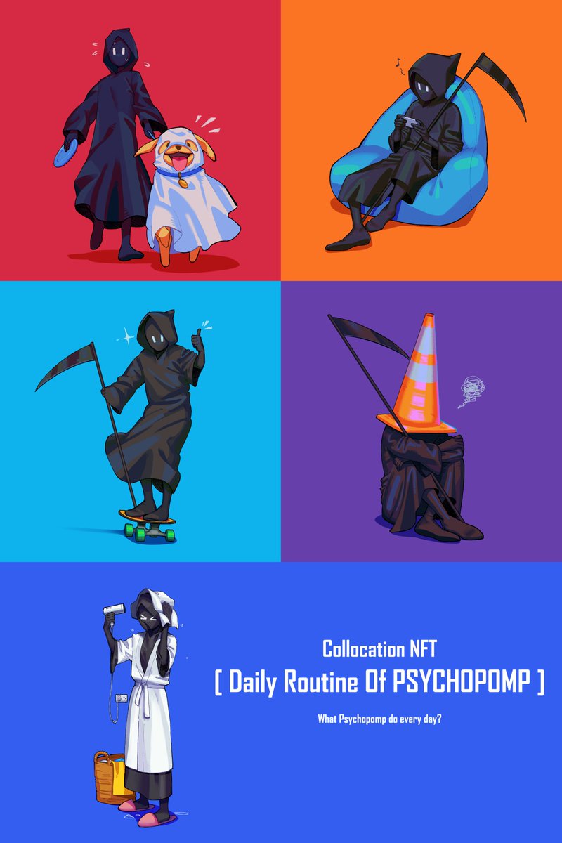New collection✨🖤🌟
What do the Psychopomp do on a daily basis?🤔🧐
You can check it out here opensea.io/collection/pat…
#NFT  #NFTCommunity #nftcollectors #NFTarts   #NFTs   
#NFTJapan #NFTTHAILAND