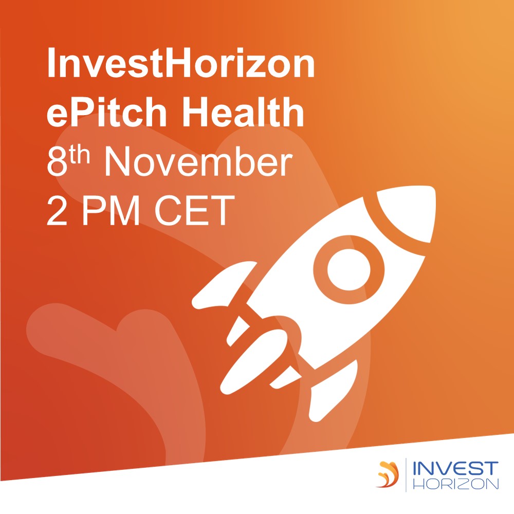 InvestH2020's tweet photo. 🩺 Ready to hear about the innovative #health products and services of 8 #InvestHorizon accelerated #deeptech companies?
Join the #ePitch session next week!
Find more info 👀 https://t.co/fuDicgHxsF https://t.co/qLW0aiObTq