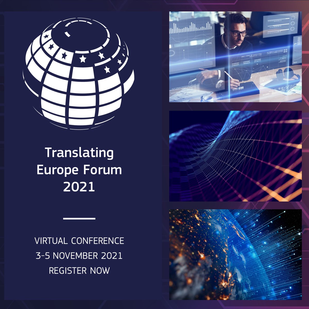 #2021TEF 🇪🇺 "Collaboration in Times of Automation" continues today! You can still register now 🔗bit.ly/3k7xI6P All sessions will be available for 📺 viewing on demand at the end of each day on our ➡️ YouTube Channel bit.ly/3Gys1bp
#Translation #xl8 #languages