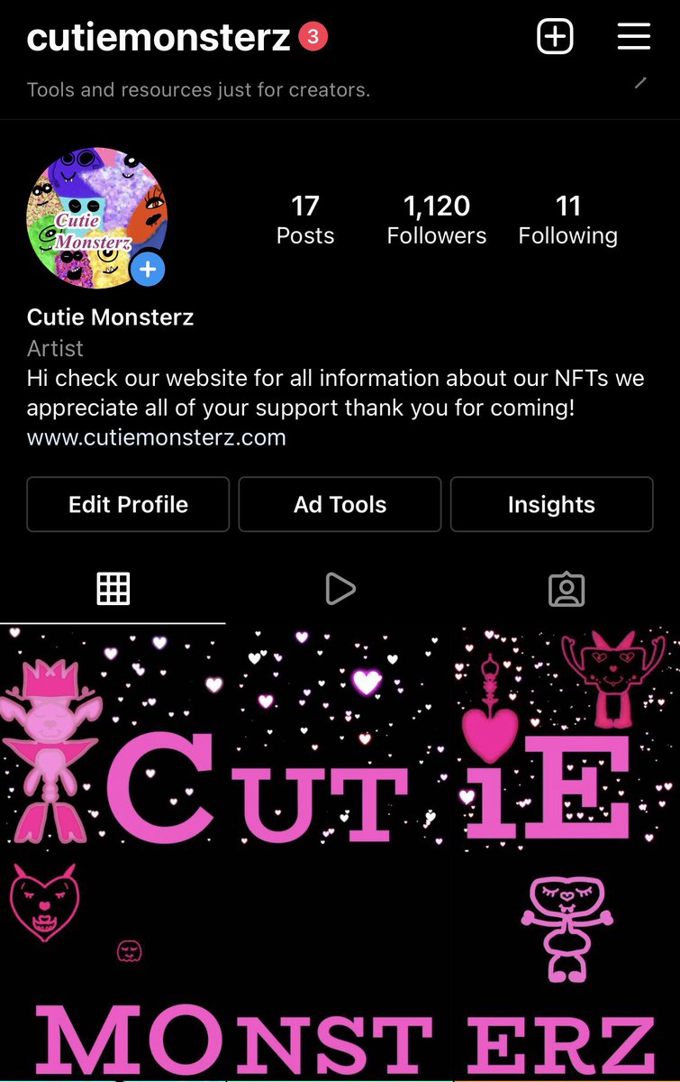 cutie_monsterz's tweet photo. HEY‼️‼️💰#minicuties make sure you lovely’s are following our insta 😍😍😍😘🥺 don’t be shy! #nftcollector #NFTCommunity https://t.co/ZT8N8VosAT