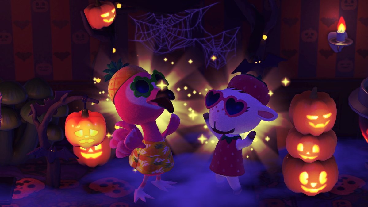 PampleCrossing's tweet photo. Happy Halloween #AnimalCrossing #ACNH #NintendoSwitch https://t.co/o5p6IVUKAG