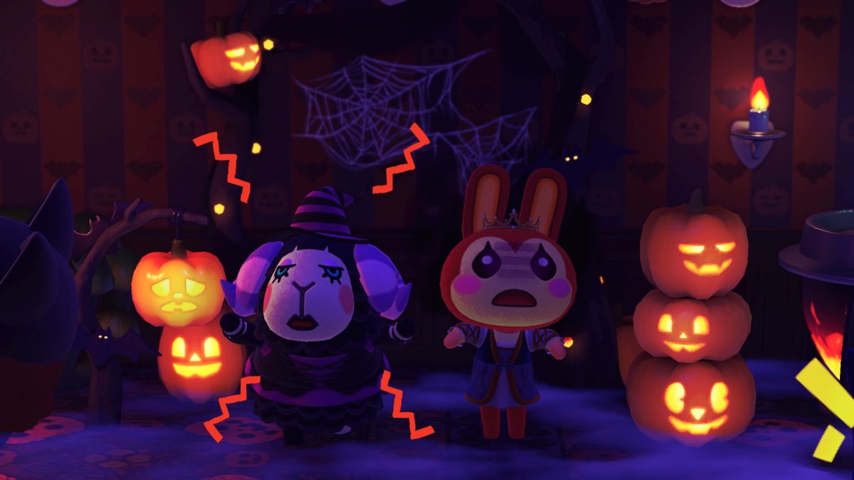 PampleCrossing's tweet photo. Happy Halloween #AnimalCrossing #ACNH #NintendoSwitch https://t.co/o5p6IVUKAG