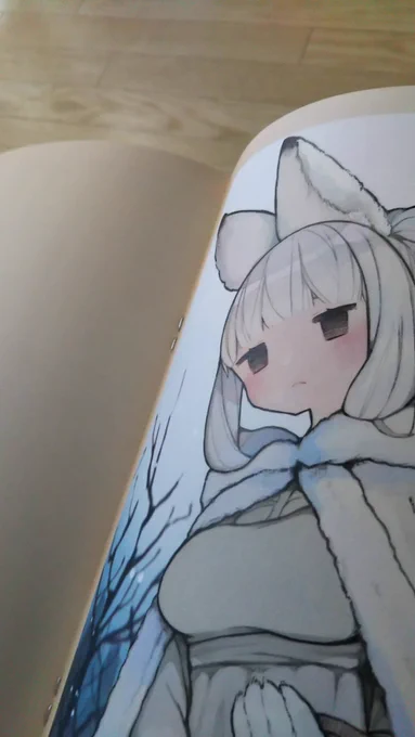 試し刷り届いた!!すごく綺麗に印刷されてる…ちゃんとしたカラーイラスト本を作ったことがないのでこれだけで興奮しました。時間かかると思いますが作業の合間に完成させたい 