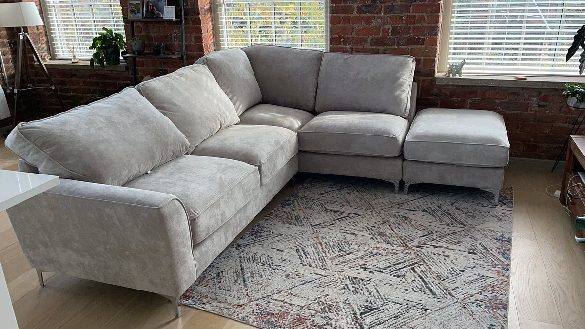 Sofa delivered in July missing back cushion by <a href="/OfficialFV/">Furniture Village</a> yesterday it was finally fully functioning as complete. 5 months later…