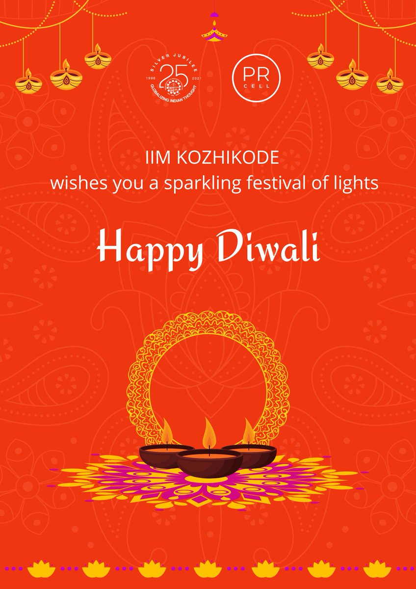 IIMKozhikode's tweet image. The auspicious festival of Diwali symbolizes the spiritual victory of light over darkness, good over evil, and knowledge over ignorance.
#IIMK #IIMKozhikode #ForeverK #GodsOwnKampus #Diwali #Festivaloflights