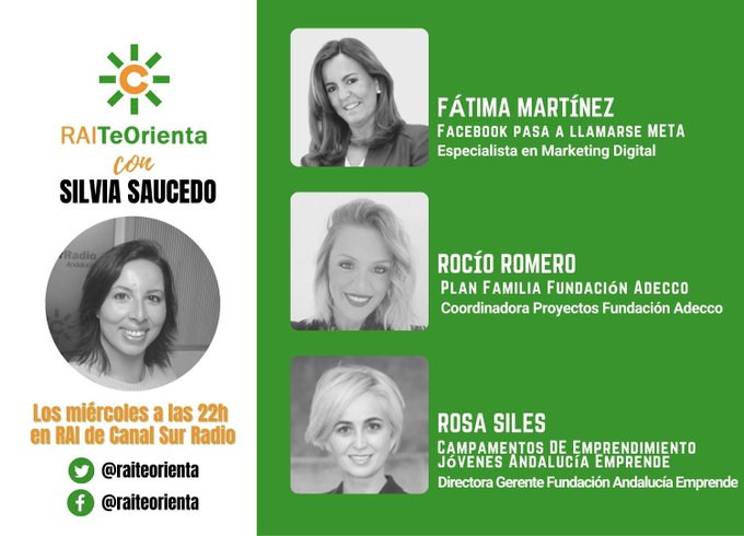 aemprende's tweet photo. 📻 Anoche nuestra directora, @rosasiles, estuvo en las ondas de @raiteorienta @CanalSurRadio con @SilviaTeOrienta.

🎙️ Una entrevista 🔝 en la que charlaron sobre #CampamentoEmprende y ➕propuestas que desde #EquipoEmprende hay en marcha.

🎧 Minuto 33:40⏩https://t.co/PypyN3rDkf https://t.co/rsuwsVCgtH