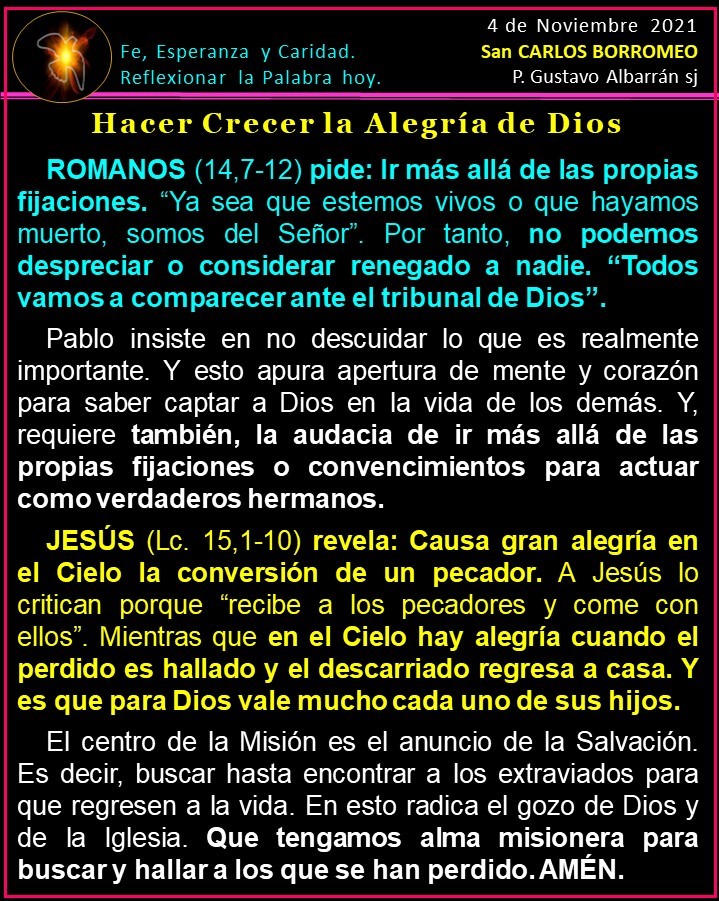 galbarransj's tweet photo. #HACER #CRECER #LA #ALEGRÍA #DE #DIOS. La #misión #es #anunciar la #Salvación. Es decir, #buscar #insistentemente a #los que #están #perdidos para que #regresen a la #vida. En #esto #radica el #gozo de Dios #y de #la #Iglesia. https://t.co/Gwd9yMKKe9