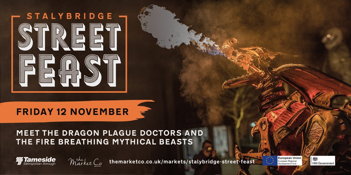 TamesideCouncil's tweet photo. There's going to be some fantastic and unmissable entertainment at next week's Stalybridge Street Feast.
#StalyStreetFeast
https://t.co/P5Y4r13HPw https://t.co/xqXlQTqFkz
