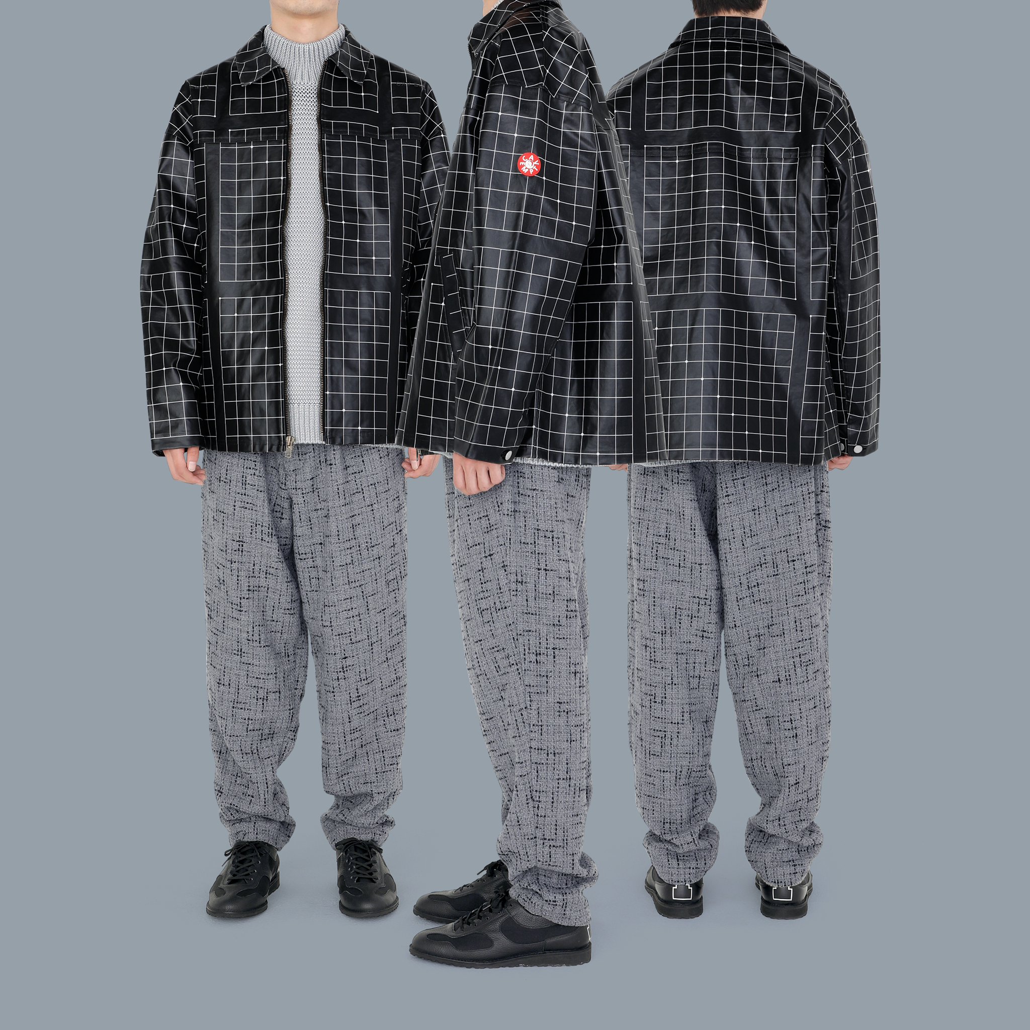 完売 c.e cavempt GRID FLANNEL BIG SHIRT 希少（C.E⁄CAVEMPT