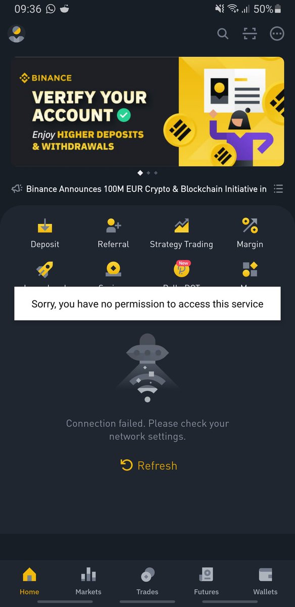 Walid36913122's tweet photo. @cz_binance why is binance not working in Ukraine. 
Both the app and the website is down.
Need to sort it out. https://t.co/9iEzXHZ3xg