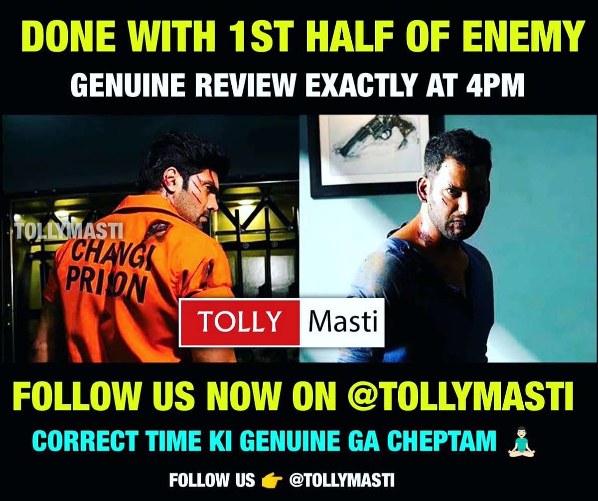 tollymasti's tweet photo. 🧘🏻♂️🧘🏻♂️
#Enemy #EnemyDeepavali #EnemyFDFS #Vishal #Arya
Follow us 👉 @tollymasti https://t.co/TtEJHYALTu
