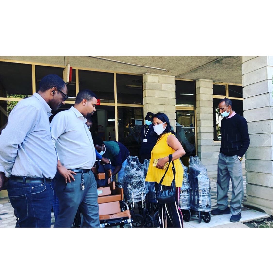 aabethospital's tweet photo. We had a good day today @aabethospital as @agapemobilityethiopia said “No More Crawling on The Floor” donated brand new wheelchairs for us, also took our old broken ones to fix &amp; help us help our patients which is a much needed help. THANK YOU so much! #wheelchairs #donations https://t.co/YipNZ0vjkn