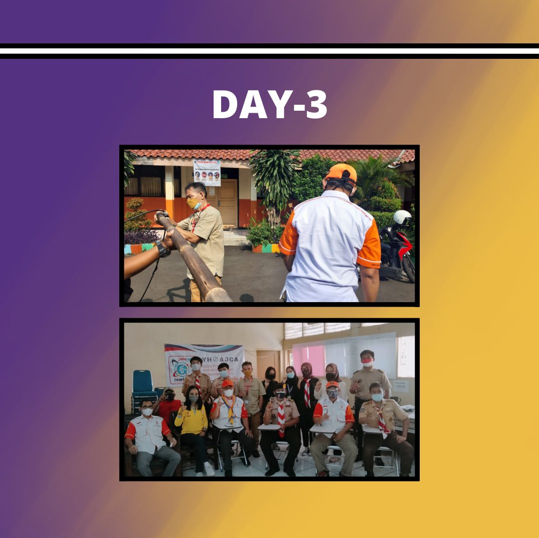 (17/10) Kegiatan berkomunikasi melalui radio di Club Station JOTA YH∅AJCA yang selanjutnya kami mengikuti kegiatan Penutupan JOTA JOTI 2021 Kwarda DKI Jakarta.
Pada pukul 15:00 kami merapikan peralatan dan kegiatan kami tutup dengan foto bersama-sama.