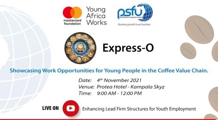 Coffeecity21's tweet photo. Live @SkyzHotel, showcasing work opportunities for young people in the Coffee Value Chain. Hosted by @PSF_Uganda and @youngafricawks #PSFUExpresso #juzza
https://t.co/2VOIWeDFJh https://t.co/nLYOQktvSN
