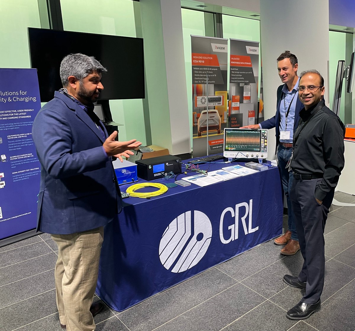 grl_usa_emea's tweet photo. Today! Join us at the IEEE Automotive Ethernet Conference. Stop by our stand  in the conference hall during the networking breaks and speak to Vamshi Kandalla, GRL Chief Strategy Officer to discuss high-speed connectivity and charging. 
#EIPATD #AutomotiveEthernet https://t.co/4o6os2ybeJ