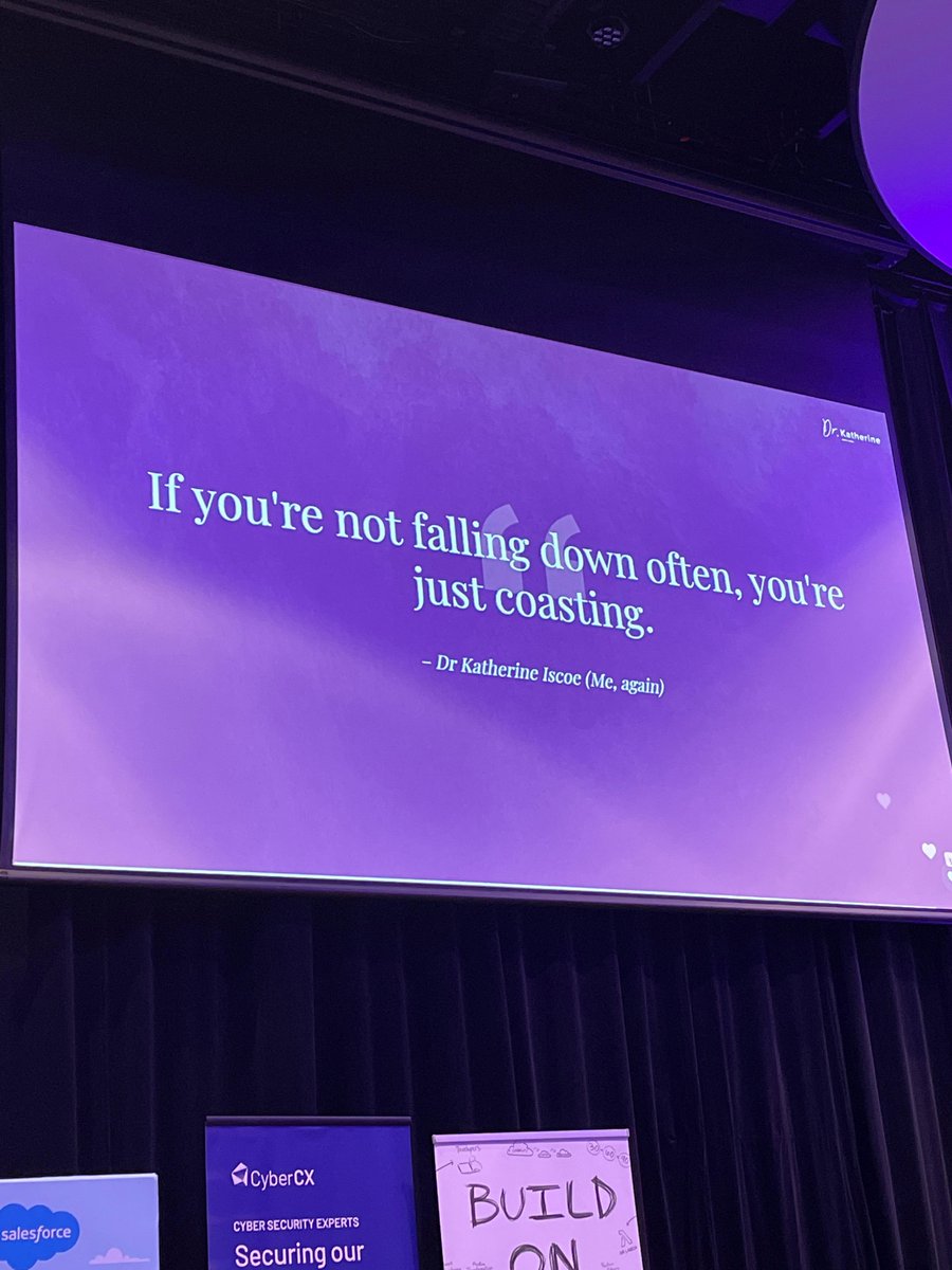 valroserecruit's tweet photo. The key of how to grow confidence!
Thank you Dr Katherine Iscoe for teaching us it’s okay to fall down.
@WITWA #seeherbeher #witwaplus2021 #techplus20 https://t.co/DX4k8Z0TuT