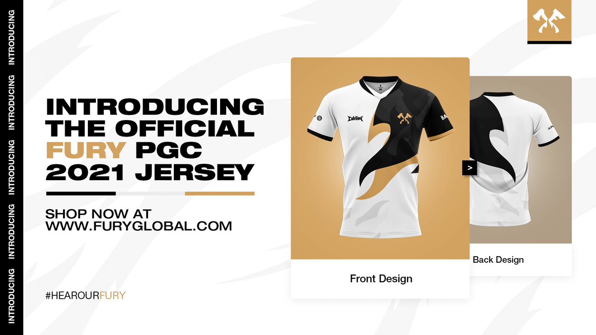 We are proud and excited to represent APAC during #PGC2021. 

Introducing our FURY PGC - Championship Jersey. Show your pride with out limited edition jersey today🔥

🛒 Order yours today⤵️:
🔗furyglobal.com/product-page/f…