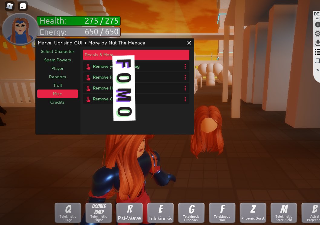 DatExploiter's tweet image. I’ve been busy 🙂

#Roblox #RobloxExploits #Marvel #RobloxDevs
