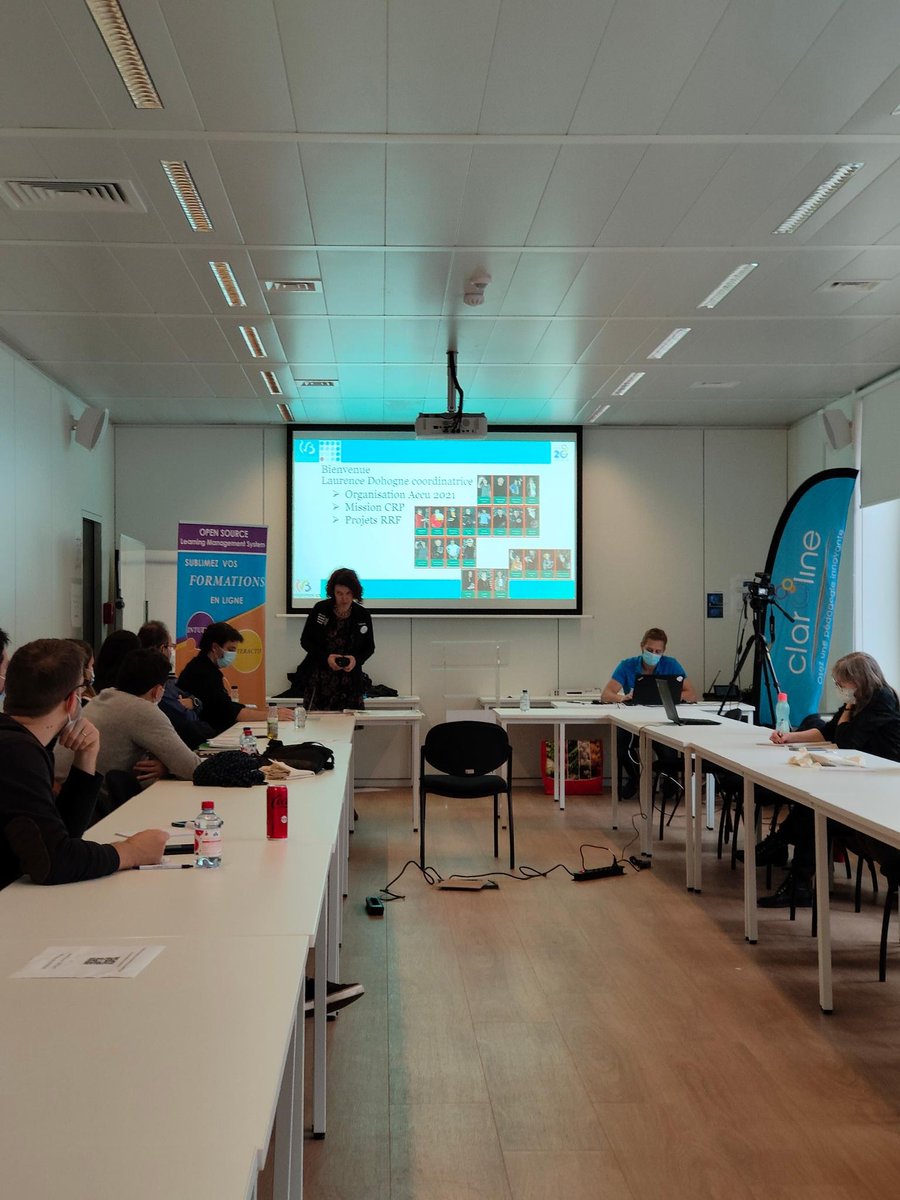 LMSClaroline's tweet photo. La 2e journée de l'#ACCU2021 vient de démarrer ! Si vous voulez suivre les conférences, rdv sur la chaine Youtube de Claroline 👉 https://t.co/aN6OvkpZWm https://t.co/eNzObhljlD