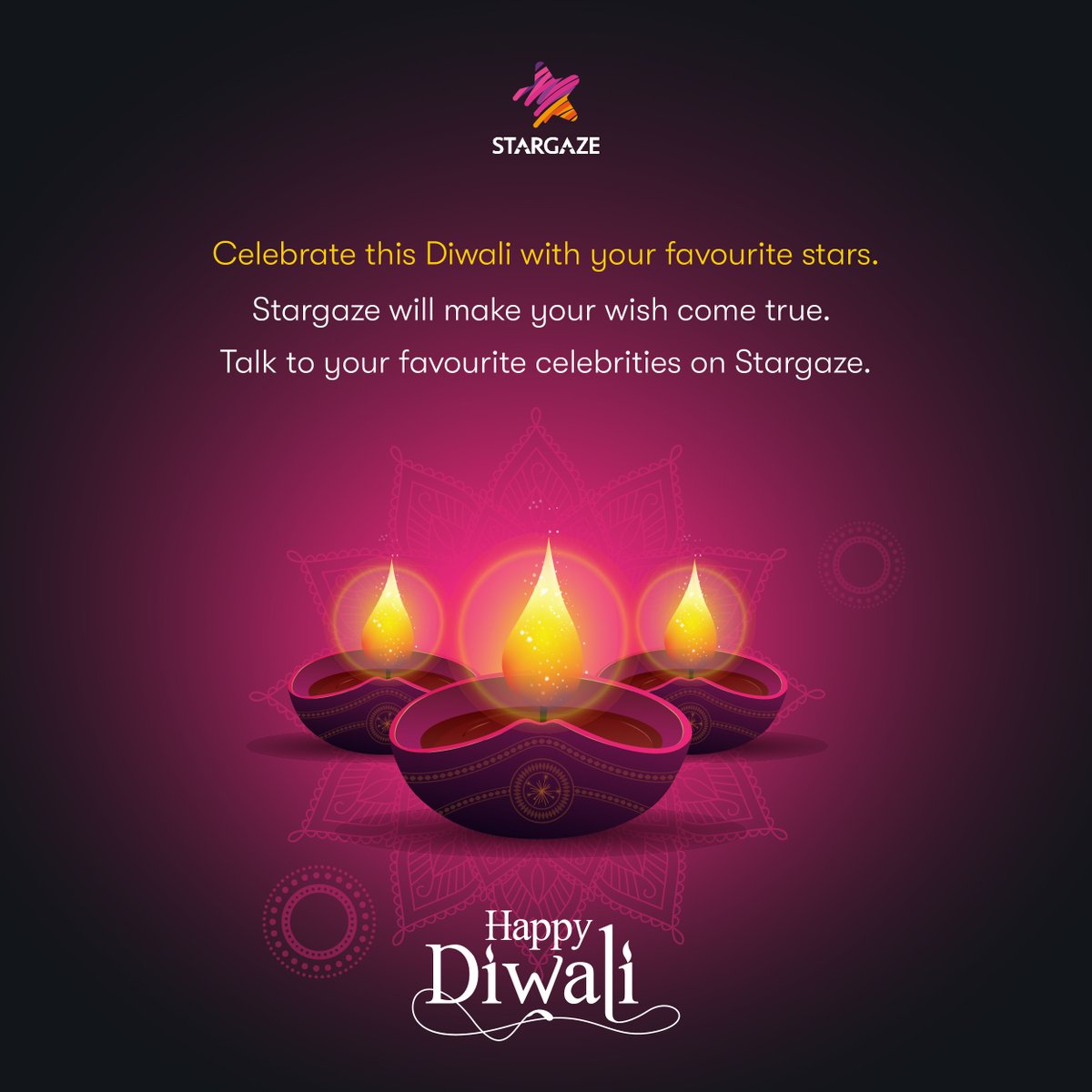 Happy Diwali to everyone. Celebrate this Diwali with your favorite stars. #stargaze #stargazeindia #celebrities #stars