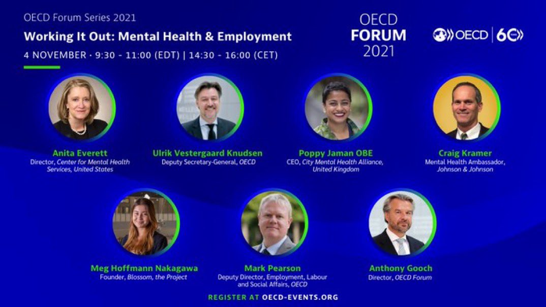 pitres's tweet photo. Since shining light on #HiddenPandemic w/ ⬆️ depression & anxiety due to
#COVID19, today’s #OECDForum explores how to help by integrating #MentalHealth & #employment policies. Join me @ 14:30 CET
@AEverettMD @PoppyJaman
@oecd_social
👉to register: https://t.co/AcmxmrYWVR https://t.co/eYsN7EtaoW