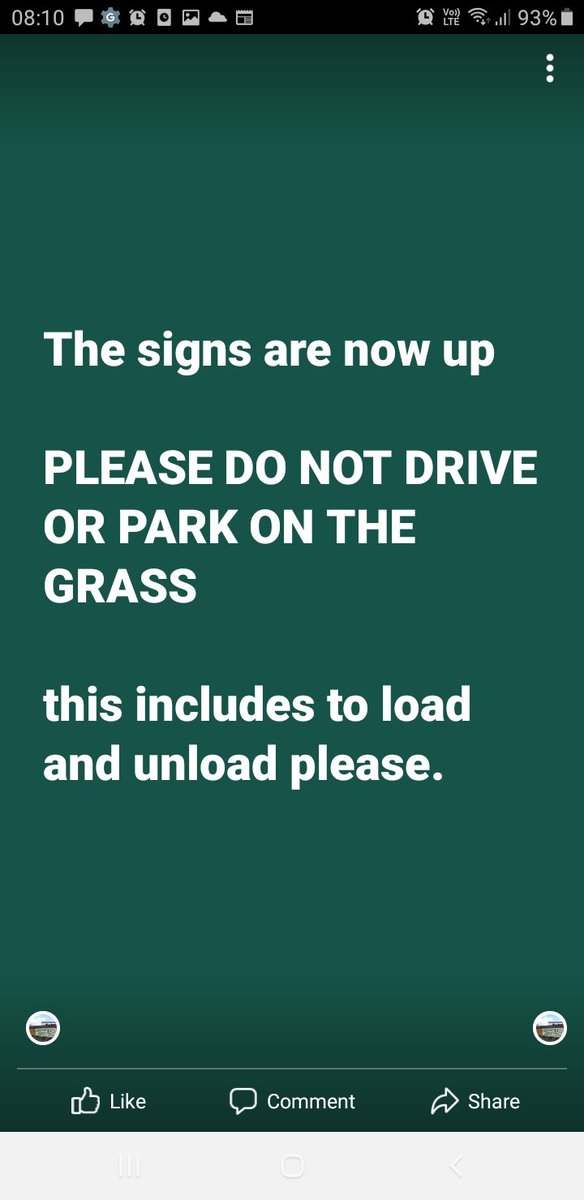 With so much rain this week the signs have had to go up.