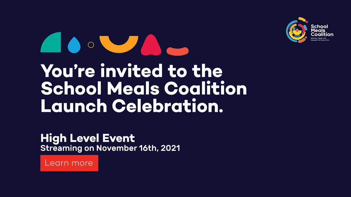 GurpinderLalli's tweet photo. This month join us as we celebrate the launch of the @SchoolMeals_ Coalition, Save the Date – Nov. 16th 2021 #schoolmealscoalition #foodsystems #SDGs #schoolprogrammes https://t.co/3FmBZ76h1T