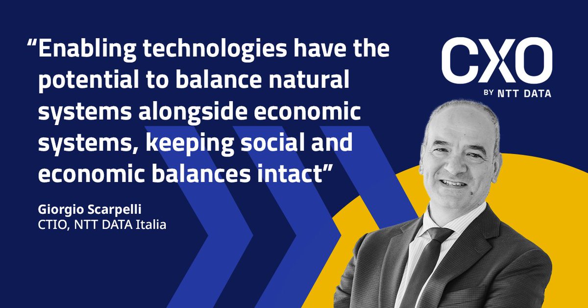 devid_v's tweet photo. #CXOMagazine 

Cosa significa Bio-Economia?
Leggi l’articolo di Giorgio Scarpelli, Head of Innovation di NTT DATA Italia, per scoprirne di più.
👇
https://t.co/XZW9f2JjXR

#Bioeconomy #Environment #Sustainability https://t.co/QYGbPSdGZF