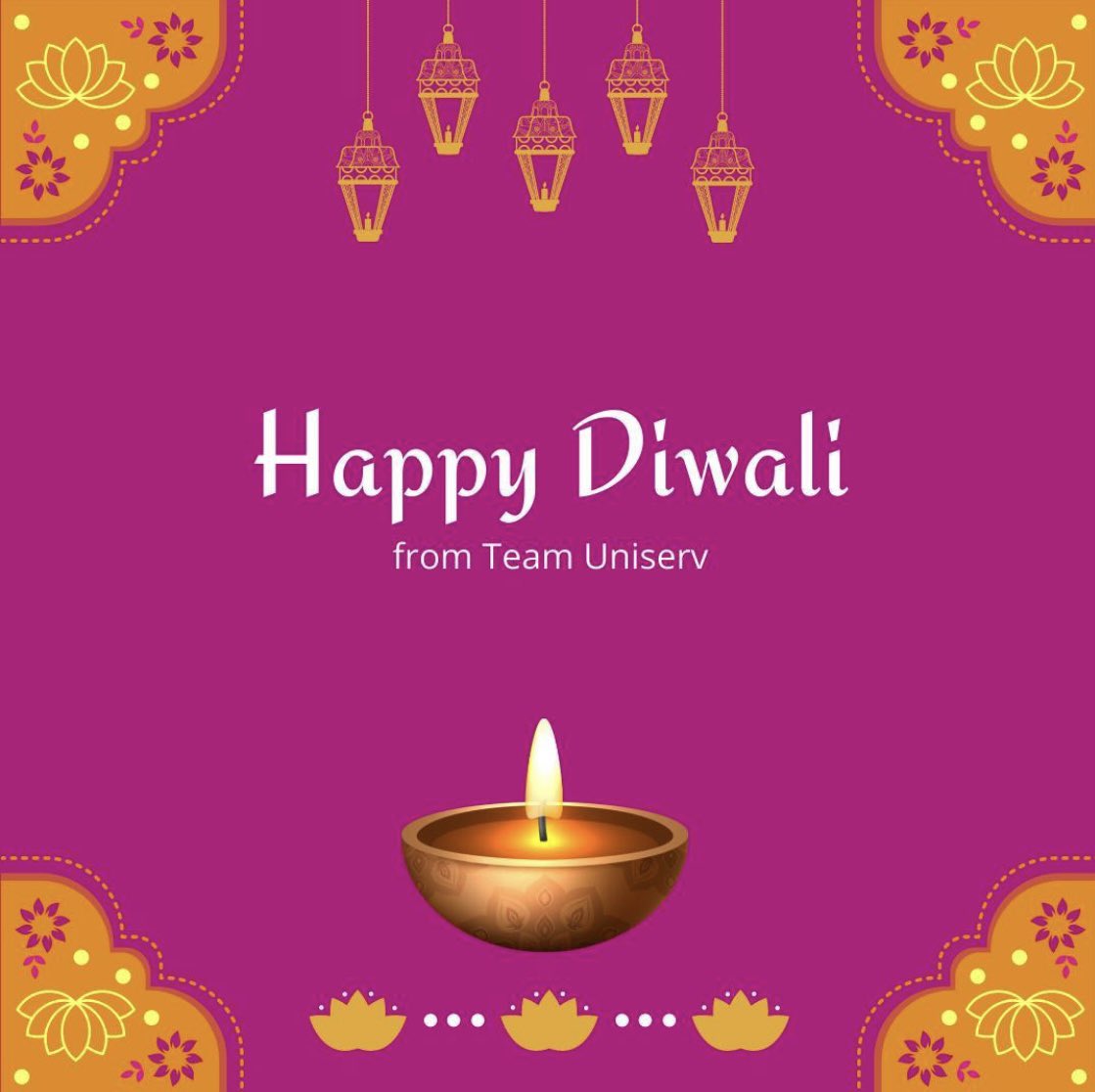 UniservLondon's tweet photo. From us to you and your families, wishing you a Happy Diwali and prosperous New Year🙏🏼 https://t.co/FHpsPOmtob