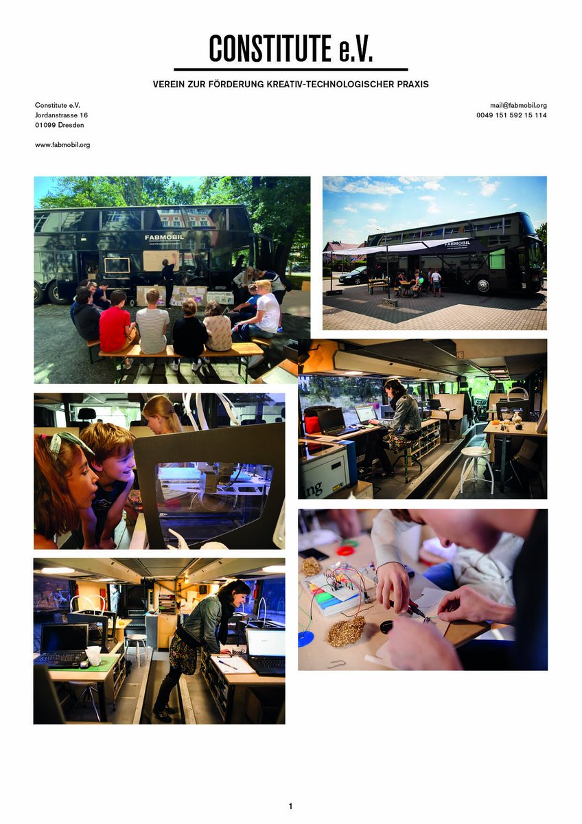 Leute! 
🔍Wir 🔍suchen 🔍Verstärkung🔍für 🔍unser🔍Fabmobil 🔍Team. 40% Stelle angelehnt an TVL in Dresden. Scope: Technische Leitung. Tolle Aufgaben, toller Impact, tolles Team. Teilt es mit Eurer Bubble und gern drüber raus! Und bewerbt Euch! Das wird super!