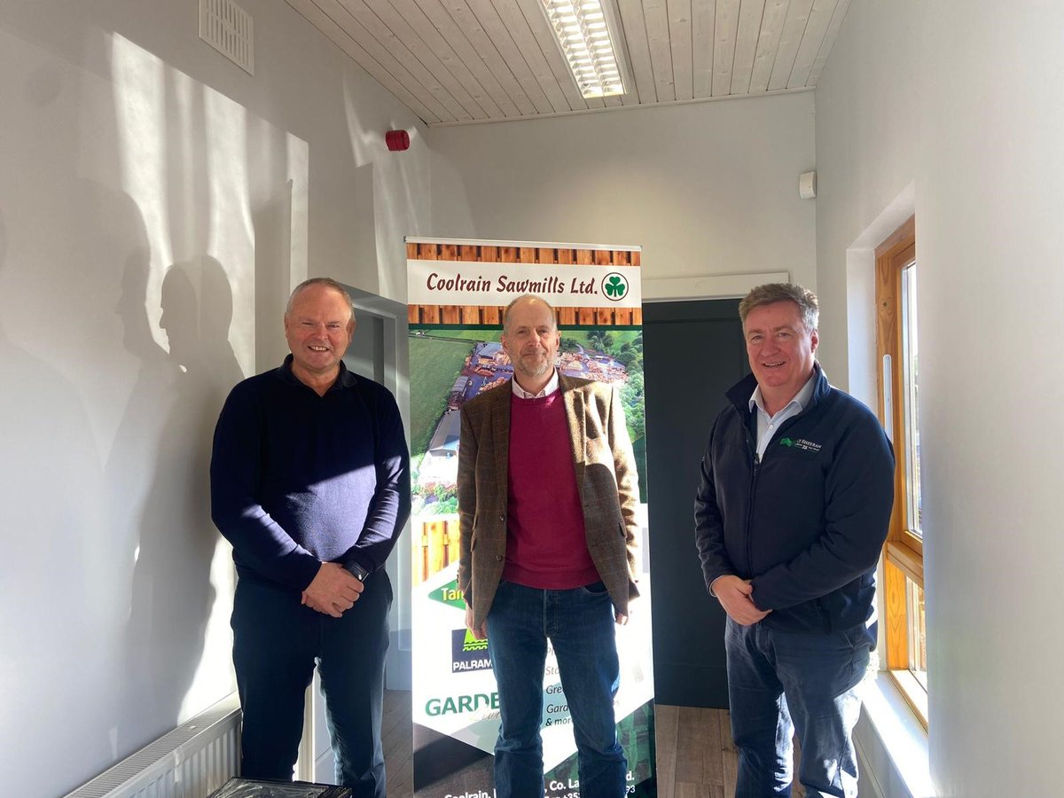 The Sales Team of CJS and Coolrain Sawmills were delighted to welcome today ,Tony Shelton on board to its’ team headed by Sales Director Fergal Moran.
Tony will represent the CJS Group in the UK with his wealth of of knowledge and experience in the industry.