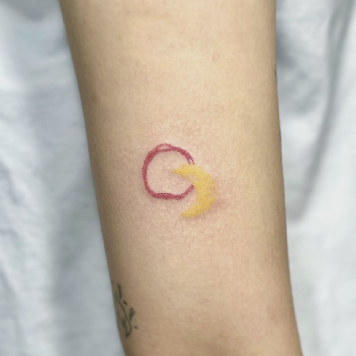 해와 달을 작업했습니다! #타투 #타투이벤트