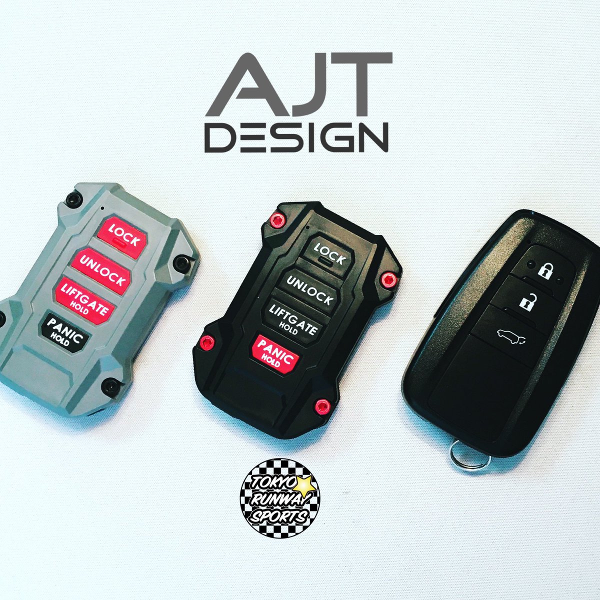 AJTdesign RAV4用キーケース プラド150後期用 基盤を移植する本格的 