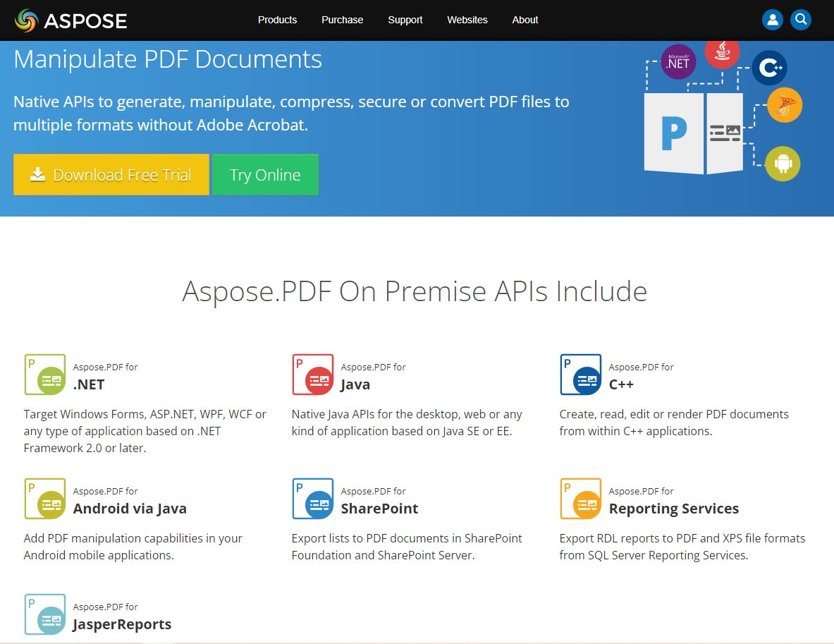 AsposePDF's tweet image. Create, edit or convert PDF documents in your application. Includes 7 individual products for various platforms from Aspose.PDF 
products.aspose.com/pdf/
#asposepdf #asposepdffordeveloper
