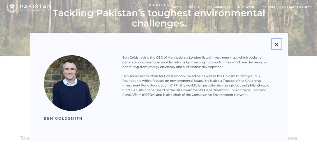 What an honour to have you tackling Pakistan's toughest environmental challenges, Sir @BenGoldsmith. We lack experts in climate and could not find any better expert outside Pakistan. Thanks to @ImranKhanPTI who brought you in. Please update us on your work for @PKEnv_Trust 🙏🏾