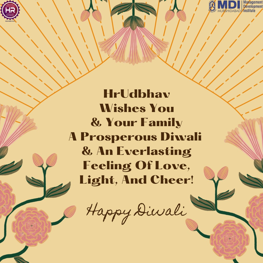hrudbhav's tweet photo. May the light of diyas fill your home with wealth, happiness, and success that brings you joy! 
HrUdbhav, the HR Club of MDI Murshidabad, wishes you and your entire family a very Happy Diwali!

#diwali #hrudbhav #mdi #happydiwali #love #festiveseason. https://t.co/vF4VSyeDOY