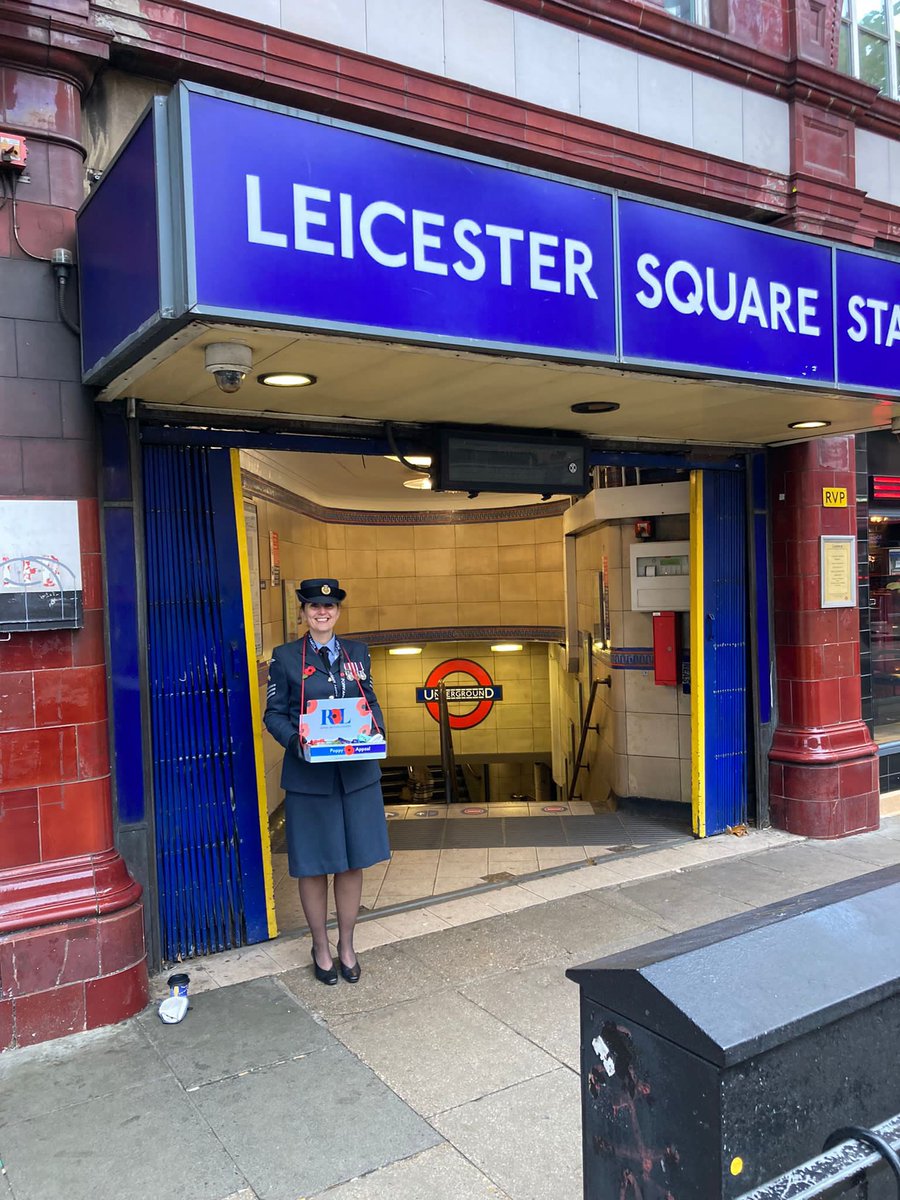 Another year collecting at Leicester Square #londonpoppyday #poppyappeal #everypoppycounts @PoppyLegion @RoyalAirForce