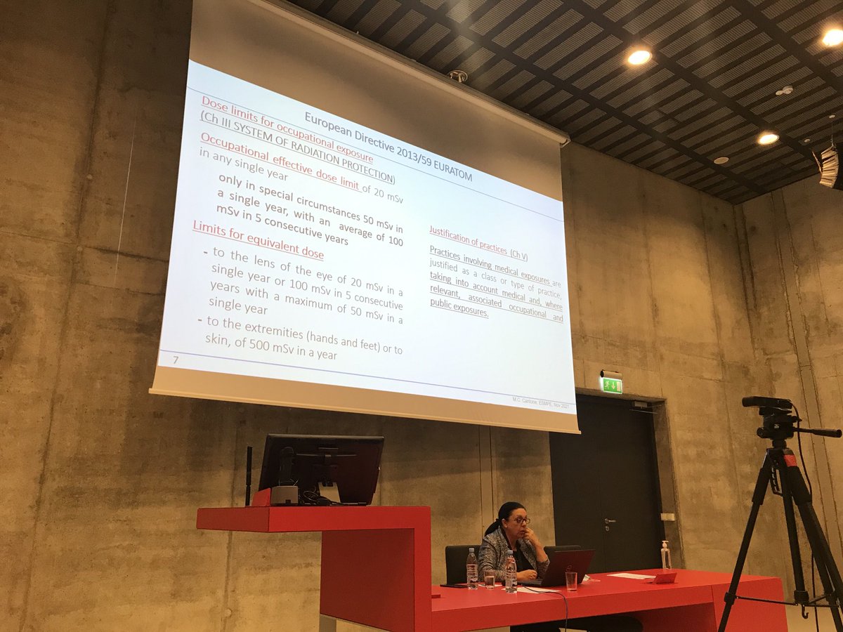 EFOMP_org's tweet photo. Marie Claire Cantone presenting live ICRP & EU recommendations for individual monitoring @IRPA @eurados #medicalphysics #keepstaffsafe https://t.co/TWojJ3S0cj