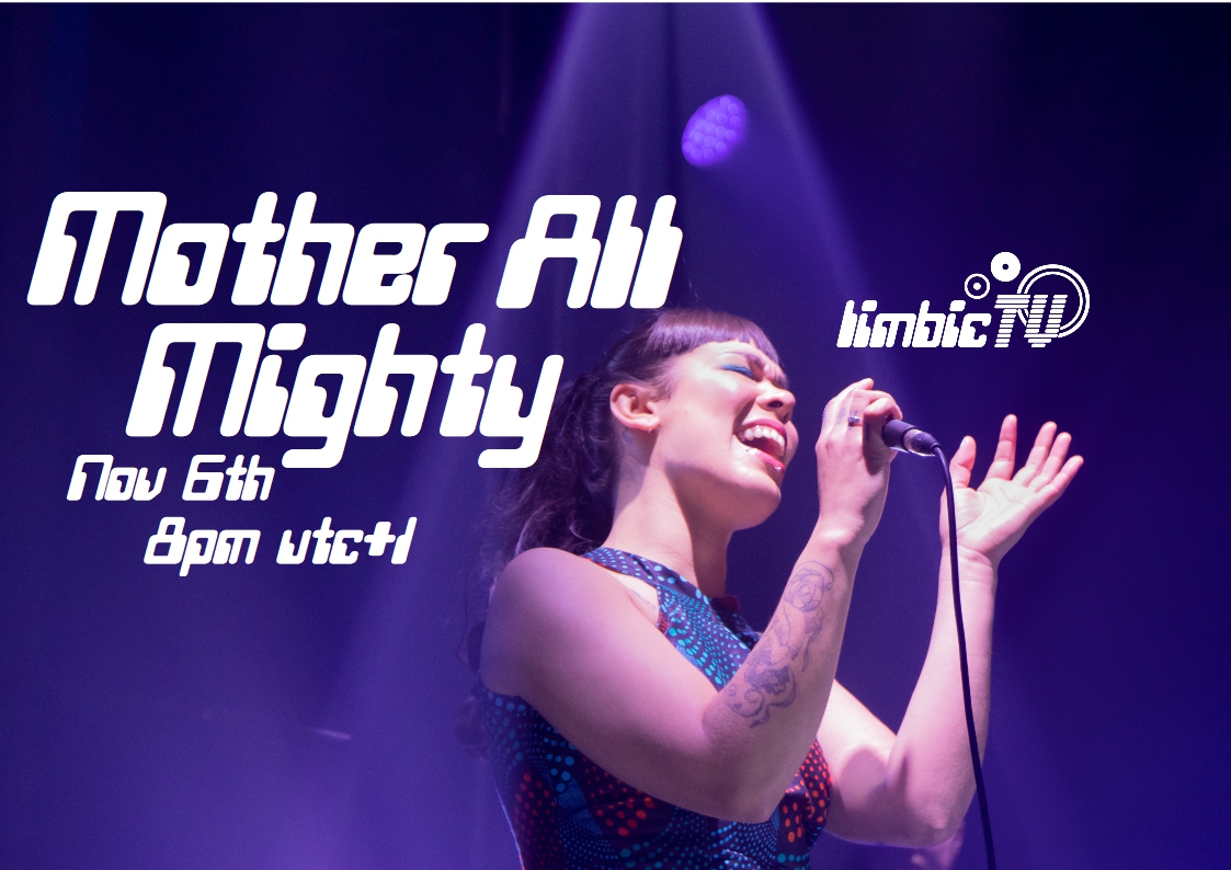 This Saturday Live on line, the amazing Mother Almighty!  youtu.be/ThOunltv9VQ  limbictv.com fb.me/e/2EQIYQS7B