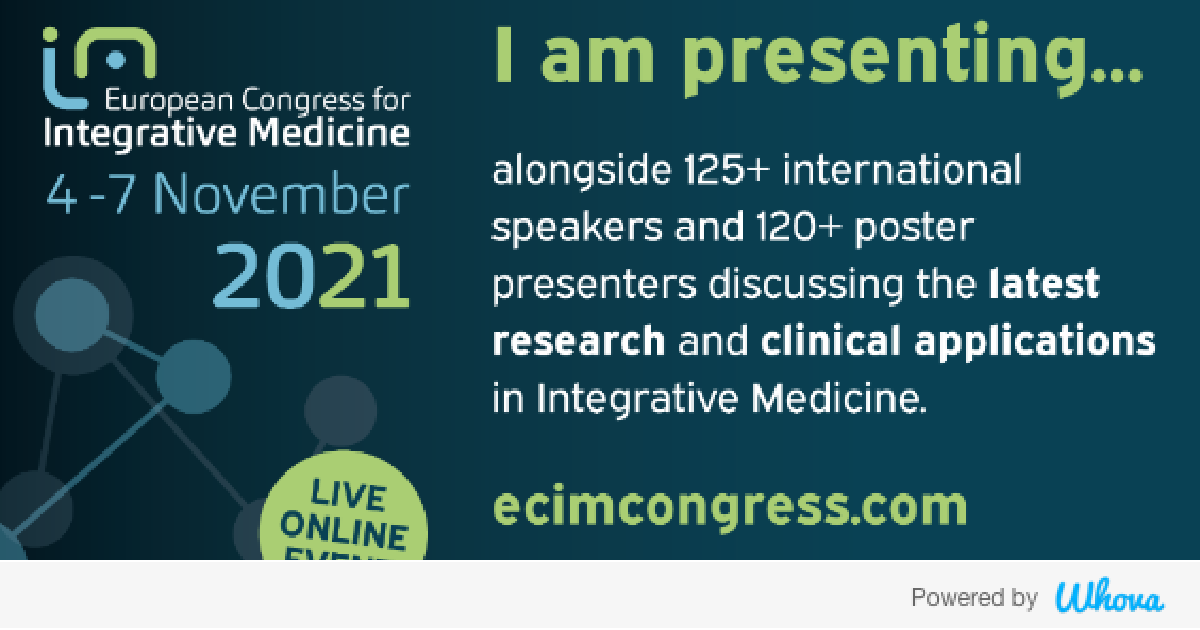 Hi! I'm attending The 13th European Congress for Integrative Medicine. Let's start connecting with each other now. whova.com/whova-event-ap…