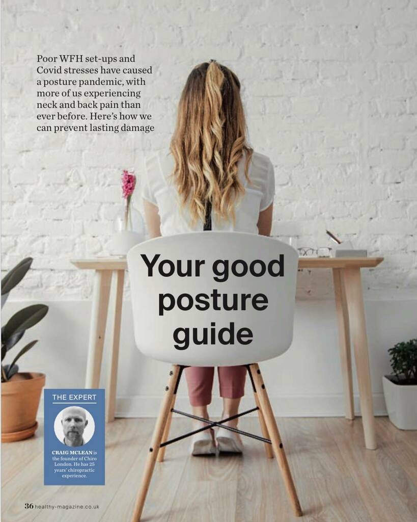 Great article about posture courtesy of @healthymagdaily and our very own Doc Craig McLean. #posture #health #chiropractic