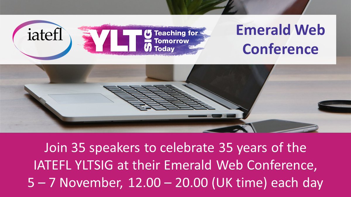 iatefl's tweet photo. Your LAST CHANCE to register for the free IATEFL YLTSIG Emerald Web Conference.
To register click here: https://t.co/U0o7SoXbDU
For more details click here: https://t.co/Y4VubYZK9M
#IATEFL #YLTSIG #YL #ELT #ELTConsultants #FreeConference #RegisterNow https://t.co/kWsAoOeALO