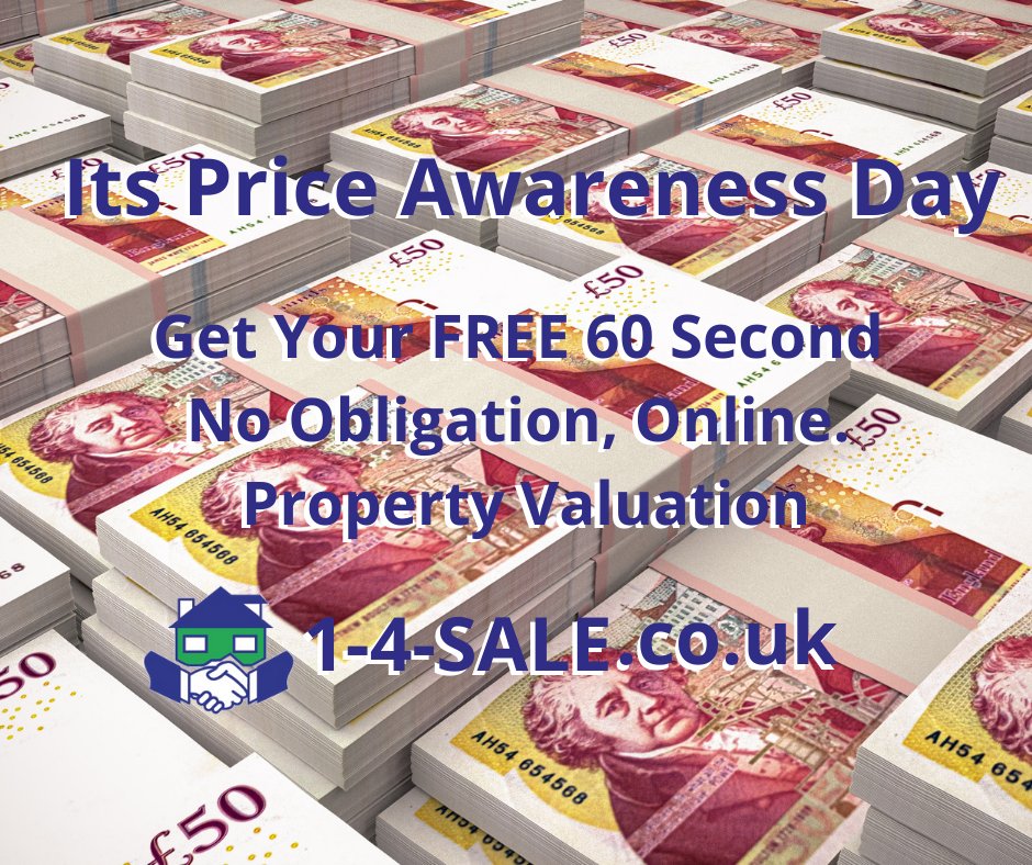 It's Price Awareness Day! Get Your FREE, No Obligation, Online #PropertyValuation at 1-4-Sale - Glasgow's Favourite #EstateAgents. Visit ow.ly/4ZgW50GF42B
#Property #EstateAgency #PropertyManagement #Vendors #PropertyValue #PropertyGlasgow #Glasgow #MarketValue