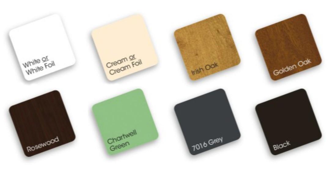 Colour options available in our range of trims, 
soffits and fascias.🎨 
Order via email 👉  supastore@supaliteroof.co.uk 📩