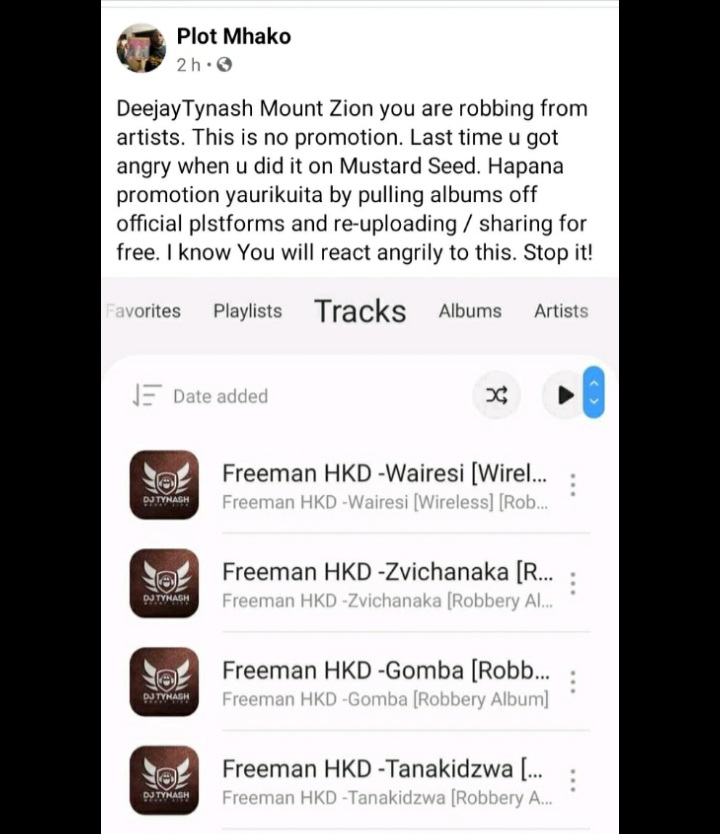#BigBassConversations
Plot Mhako Speaks
....are whatsapp warriors supporting artists by sharing their music on WhatsApp or suppressing them?
#robbery