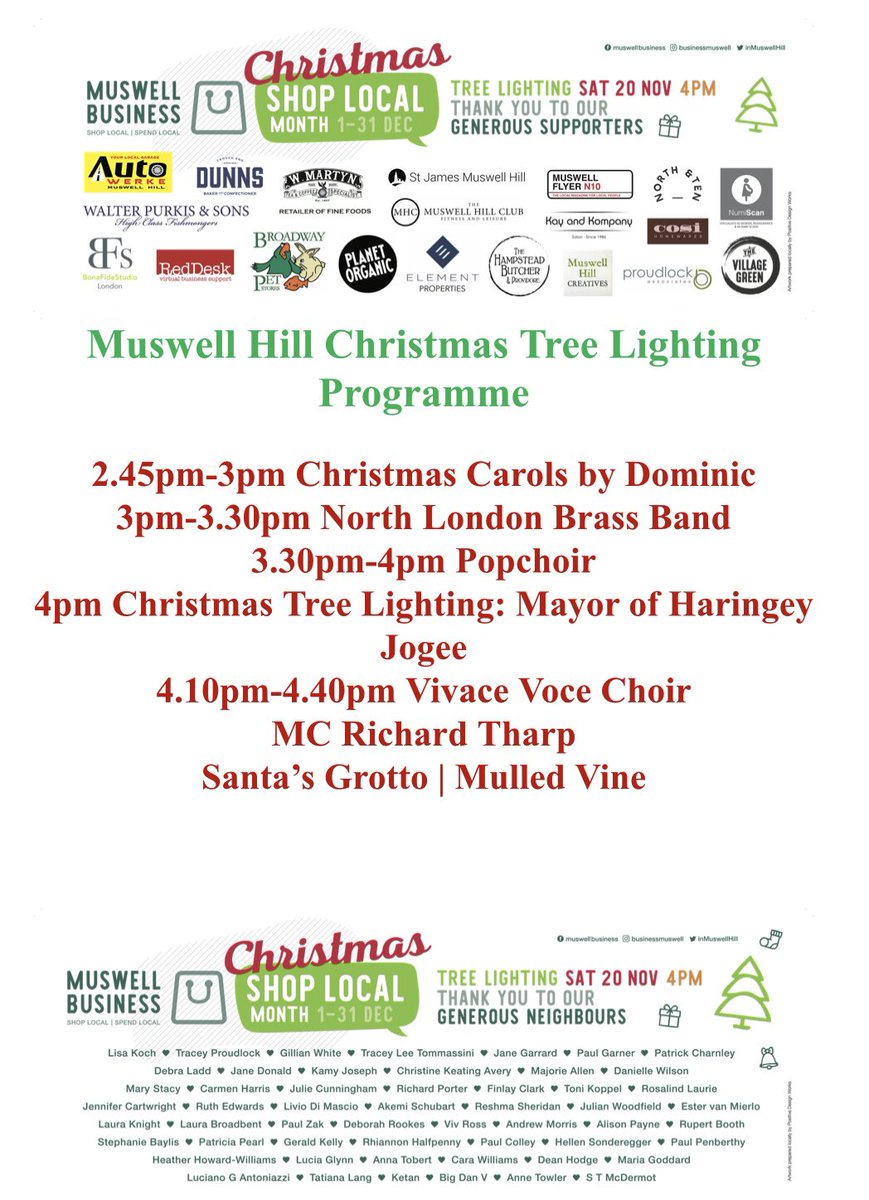 inmuswellhill's tweet photo. You are all invited!
Muswell Hill Christmas Tree Lighting Ceremony 
20/11/21
Start 2.30pm
At St James Square 
#MuswellHill #ChristmasTree #LoveLocal https://t.co/X2ODc1RVmn