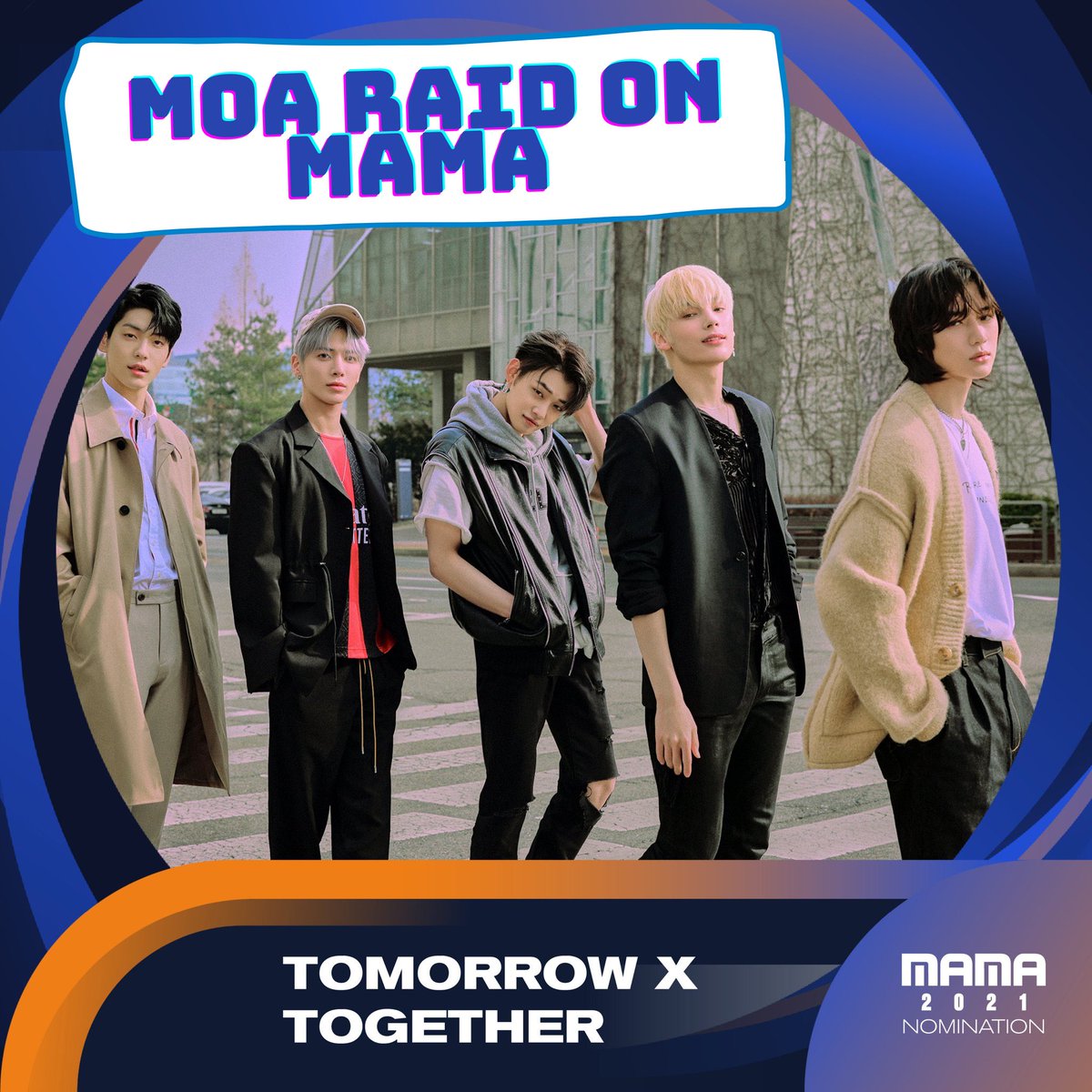 txtvotingcrew's tweet photo. 📢 Pre-vote for 2021 MAMA Worldwide Fans' Choice OPEN

Pre-vote ends NOV 22 4:59PM KST. Vote TXT to enter final round.

Where:
🗳 MAMA website
🔗 https://t.co/RyUC288lEL

 Twitter Voting
#MAMAVOTE #txt 

 Apple Music
🔗 https://t.co/gRr4MjtV5F

@TXT_members @TXT_bighit https://t.co/W6xQ6IxKPK