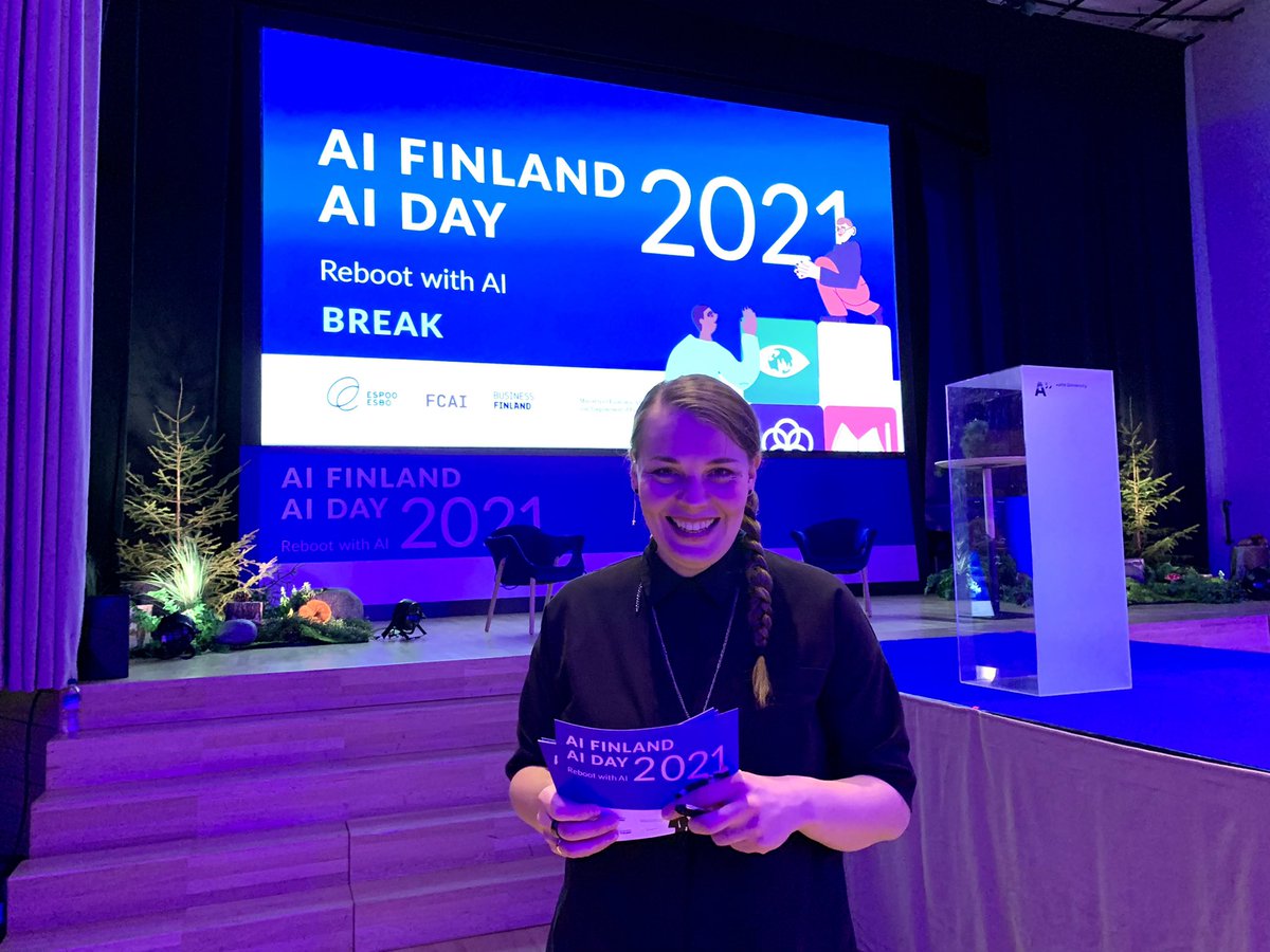 Let’s talk AI in Espoo! Aleksi Koppola said: “we the ppl should be the key.” Couldn’t agree more. #AIFinland2021