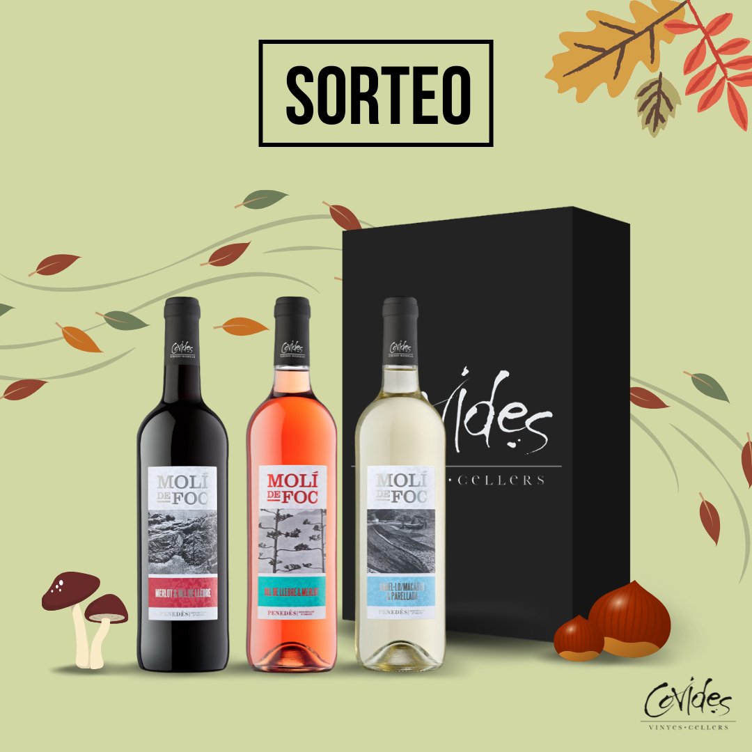 #SORTEO para celebrar que ya ha llegado el noviembre!
1️⃣ Seguir nuestra cuenta de Twitter <a href="/covides/">Covides</a>
2️⃣ Dar RT a esta publicación
¡El VIERNES 12 de NOVIEMBRE, diremos el ganador!