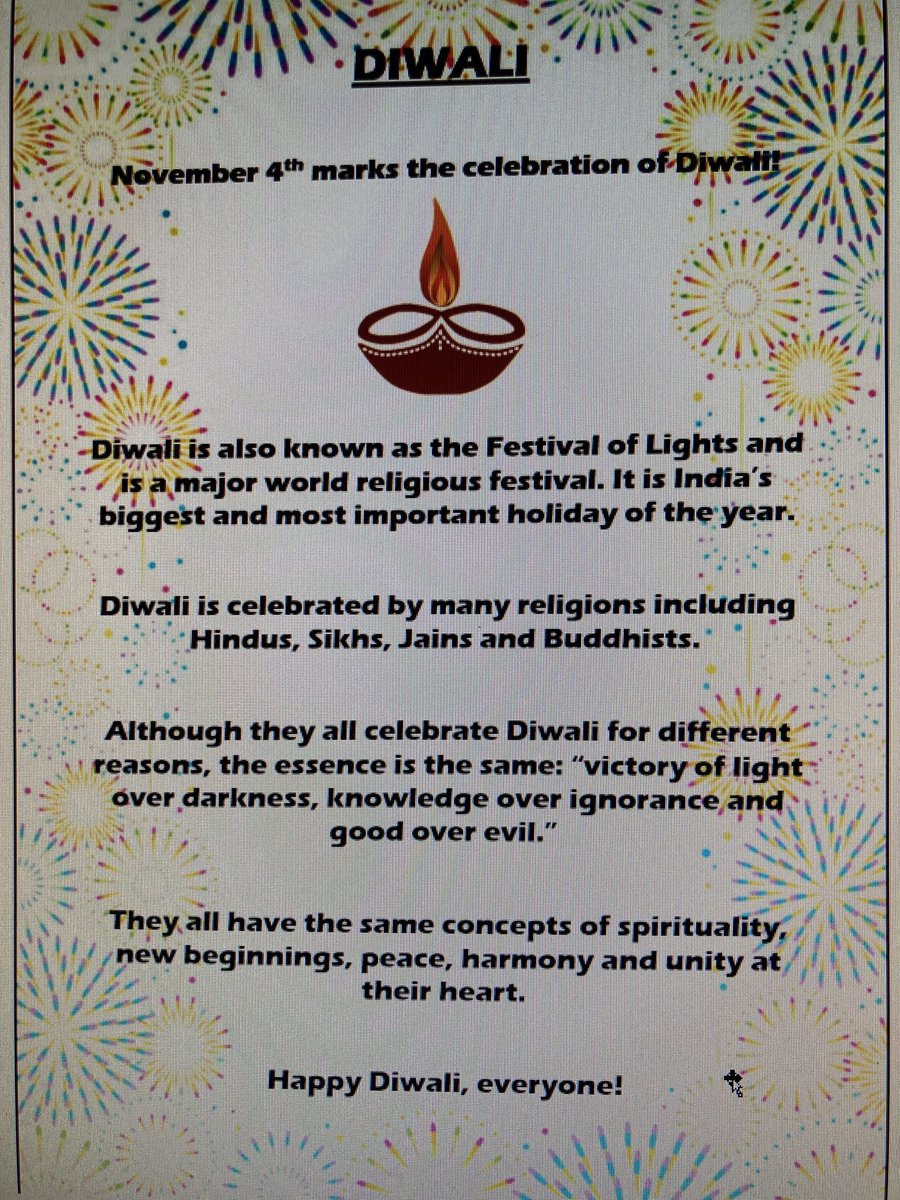 leithacademy's tweet photo. Happy Diwali from our Equalities Ambassadors! https://t.co/JtJR5B7IND